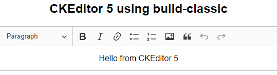 Using CKEditor 5 with React via create react app Matt Button
