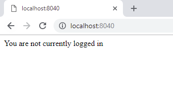 OAuth not logged in